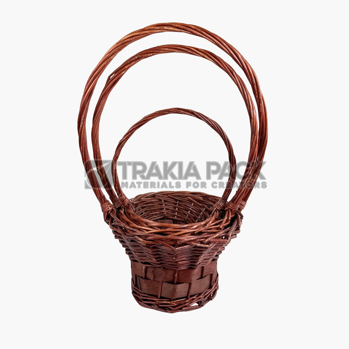 Кошници шапка 3бр/28см - кафяви