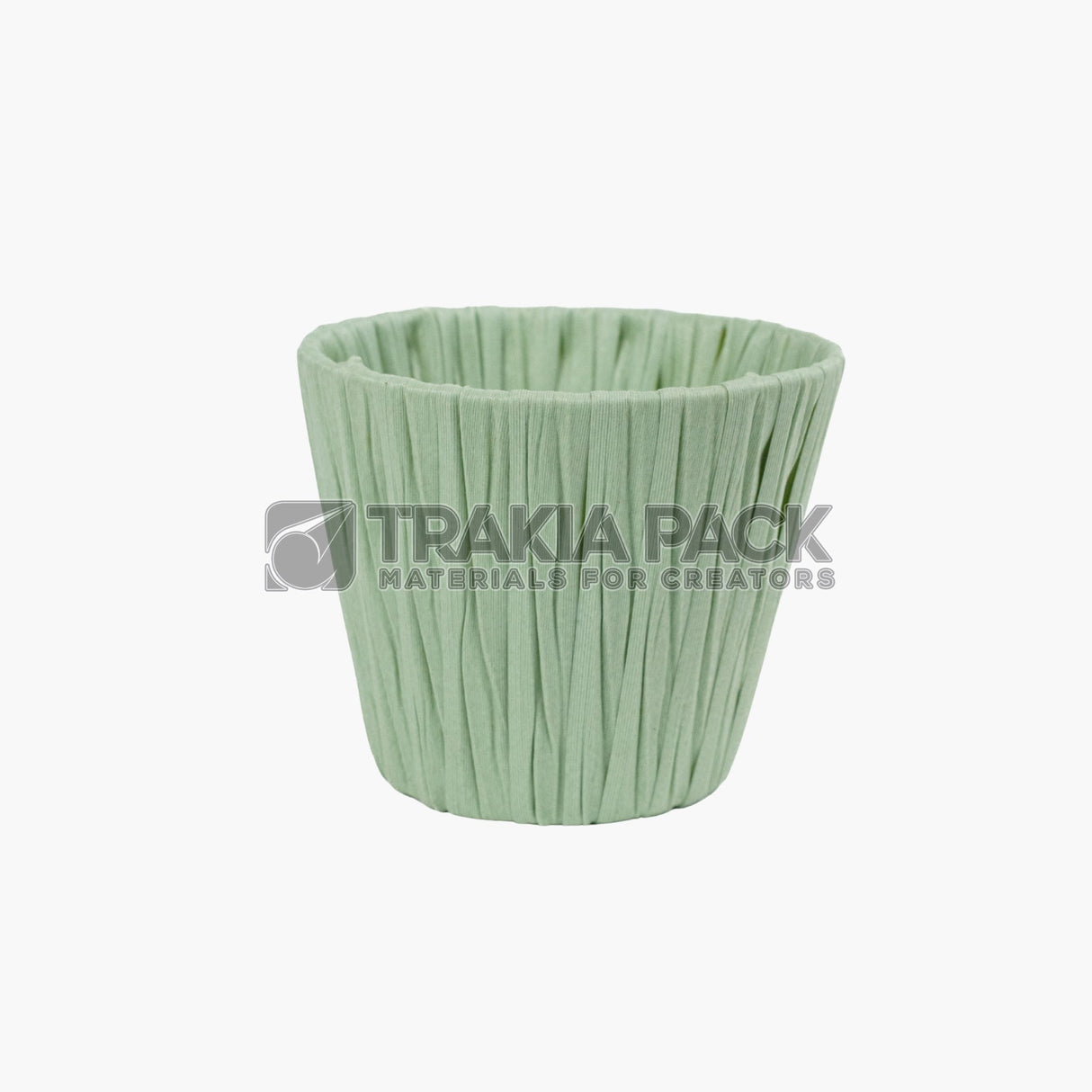 Кофичка плетена 10х12х8см - зелена