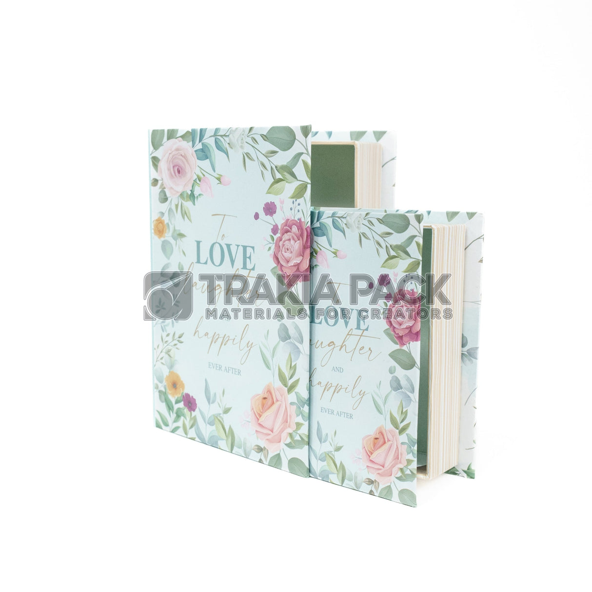 Кутии книга 2бр/15х12х4,5см - аква
