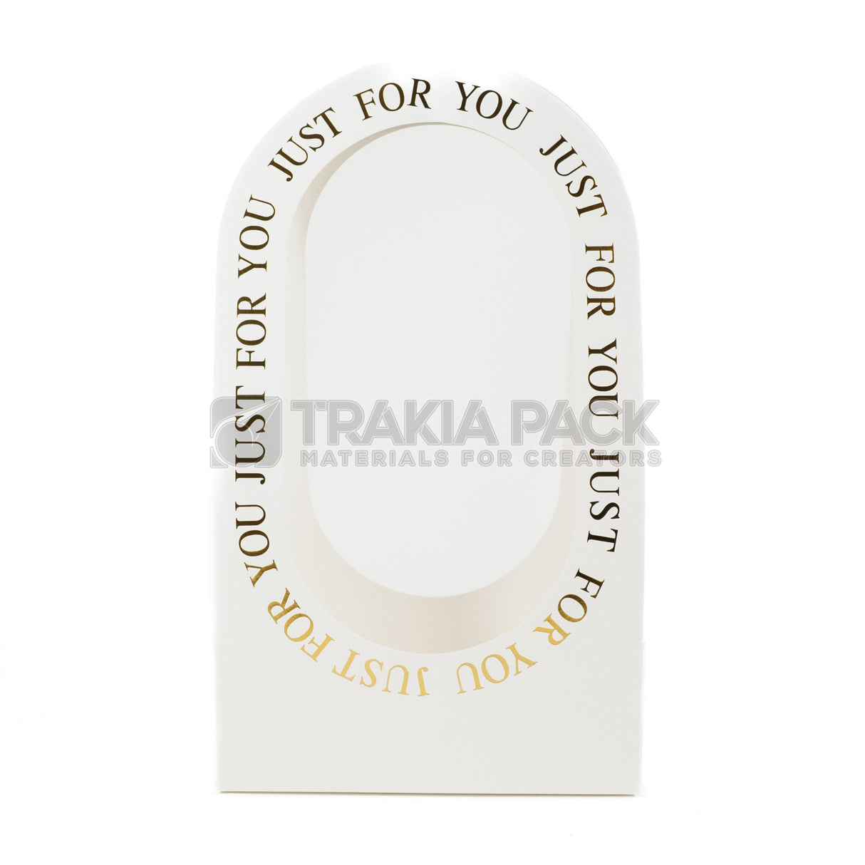 Хартиени чантички Just for you 10бр/22х12х38 - бели