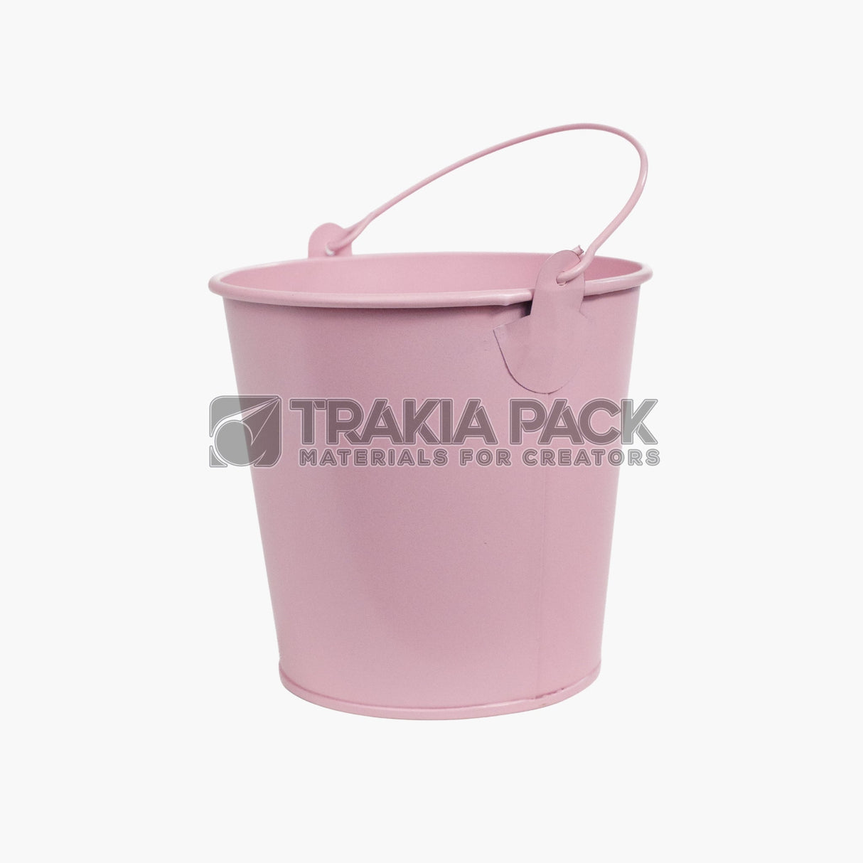Кофичка метална 11х11х8см - розова