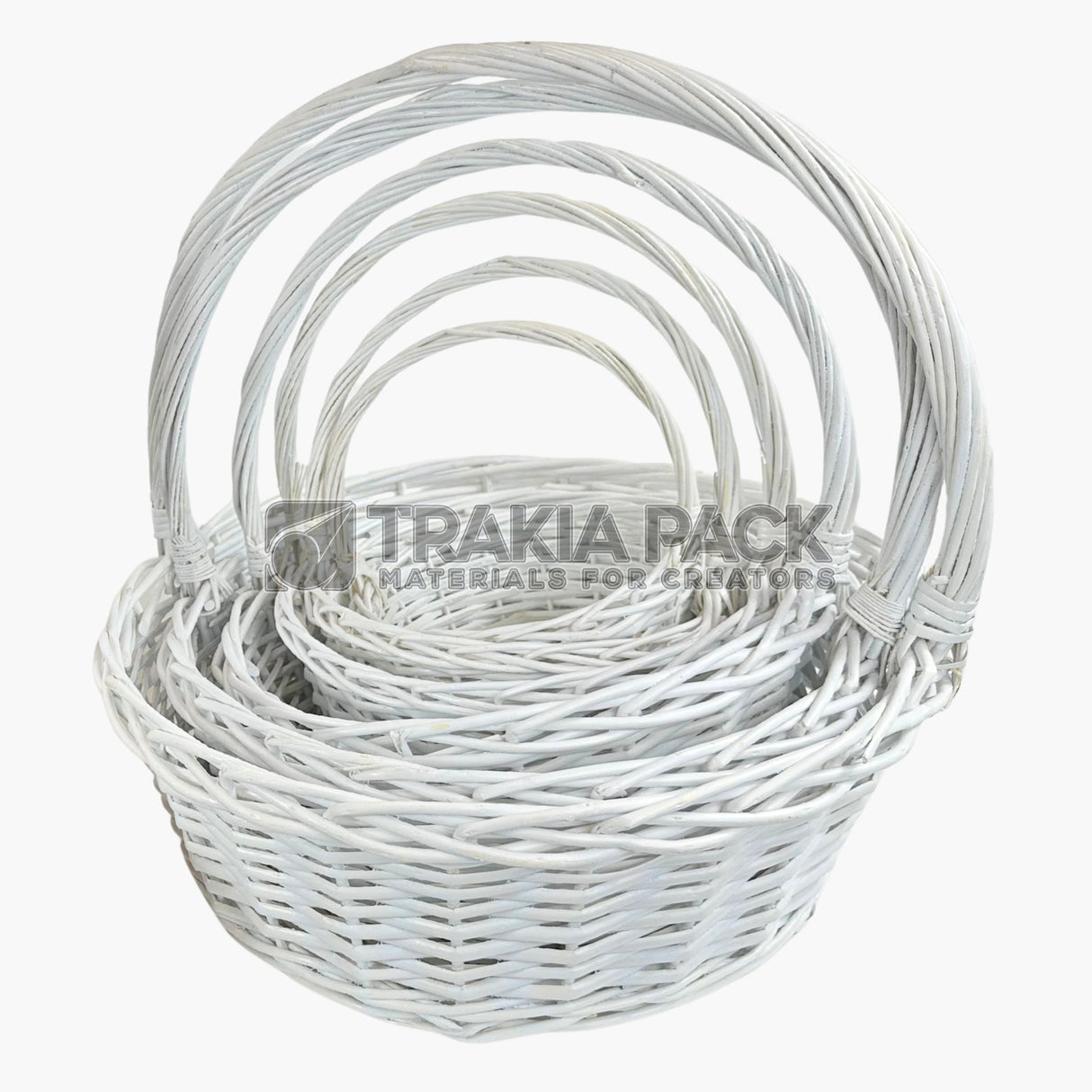 Кошници кръгли 6бр/52см - бели