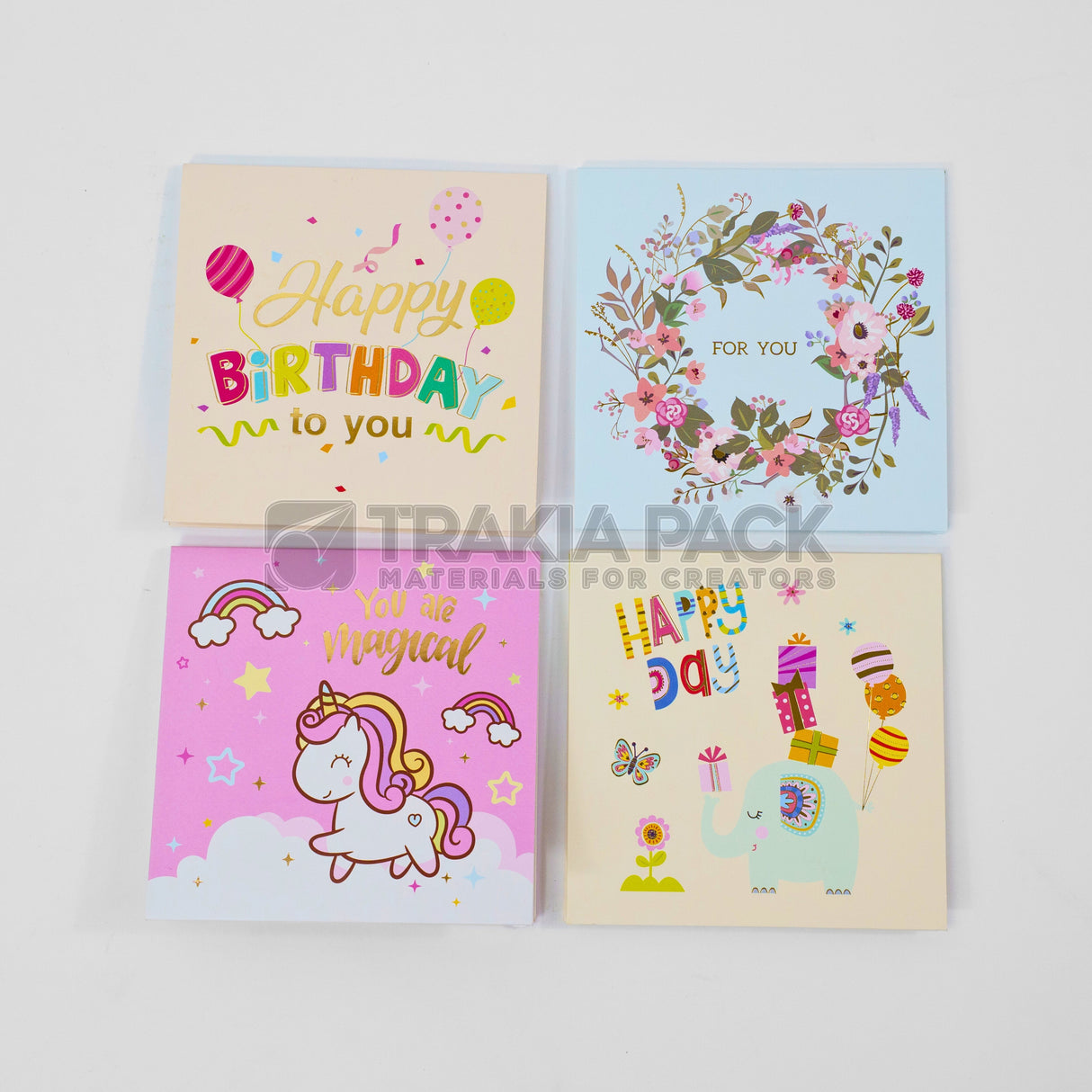 Картички 3Д магия 4бр/ 13х13см - вариант 4