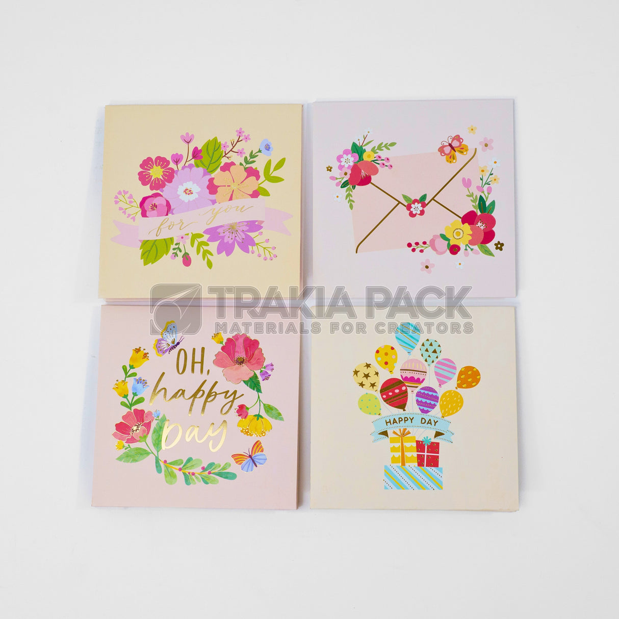 Картички 3Д магия 4бр/ 13х13см - вариант 5