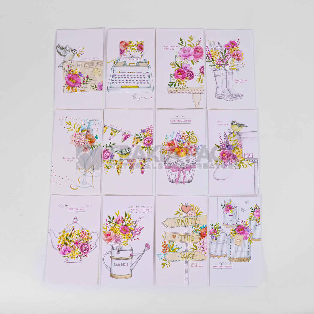 Картички рисунка 12бр/ 18х10см