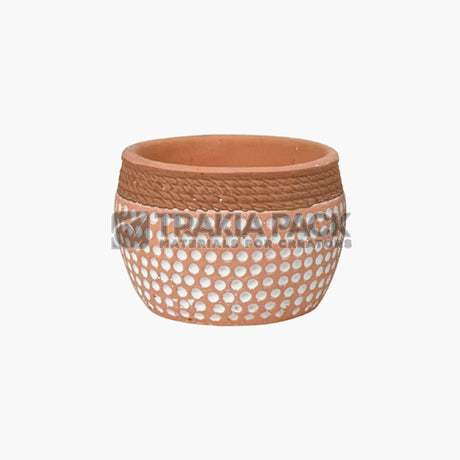 Мини релефна кашпа 11х8см - тера