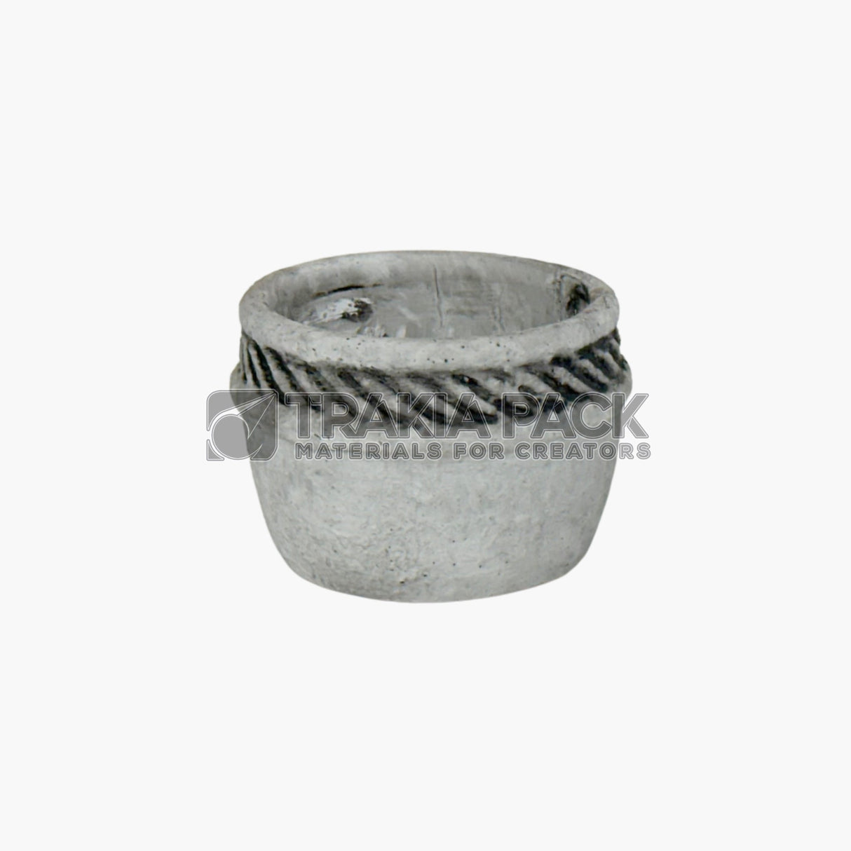 Мини релефна кашпа 11х8см - номад