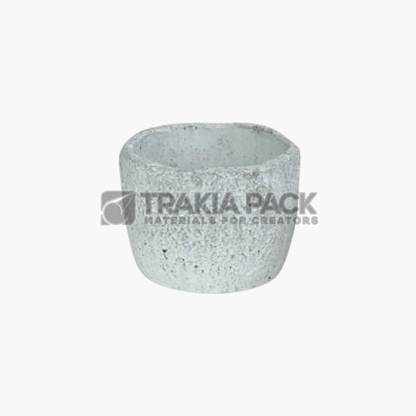 Мини релефна кашпа 11х8см - бохо