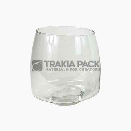 Стъклена ваза голяма - 15х20см