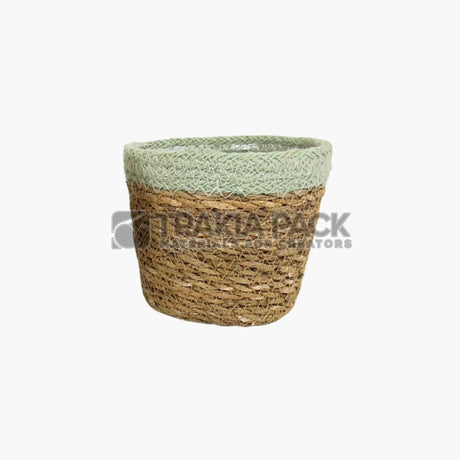 Мини кошничка без дръжка 10х9см - зелена