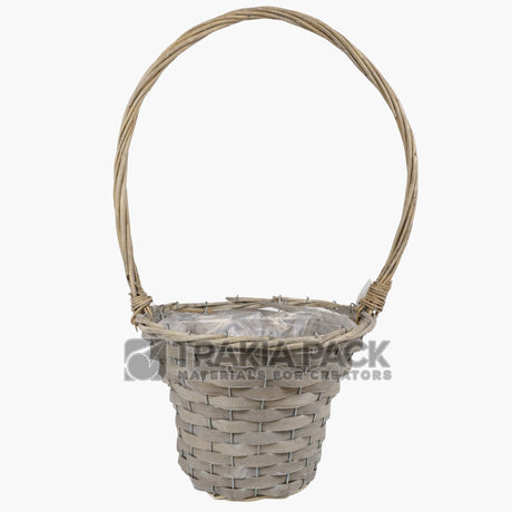 Кошница висока сива - 30х60см