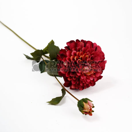 Изкуствена далия 79см - червена