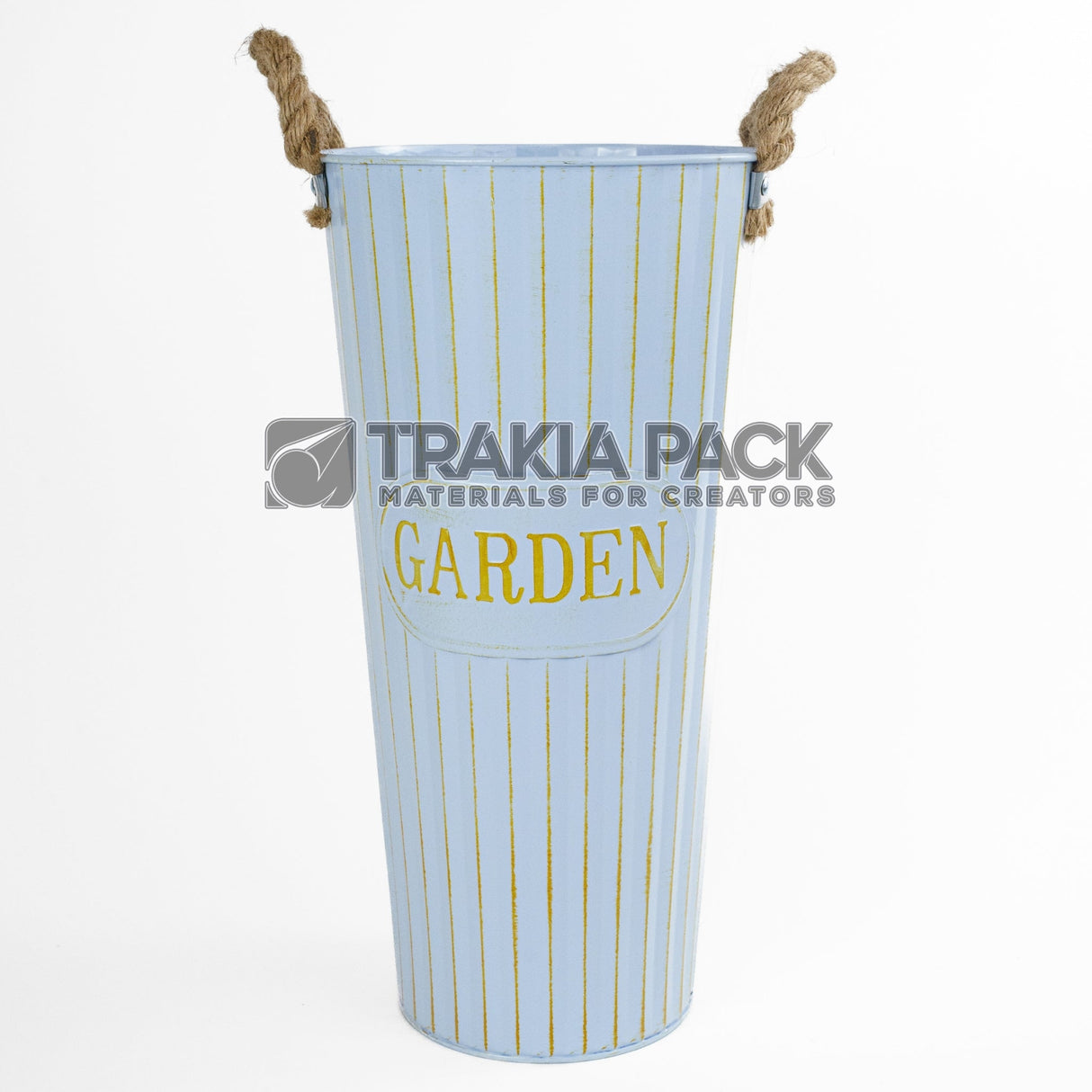 Метална канта Гардън 40х20см - синя