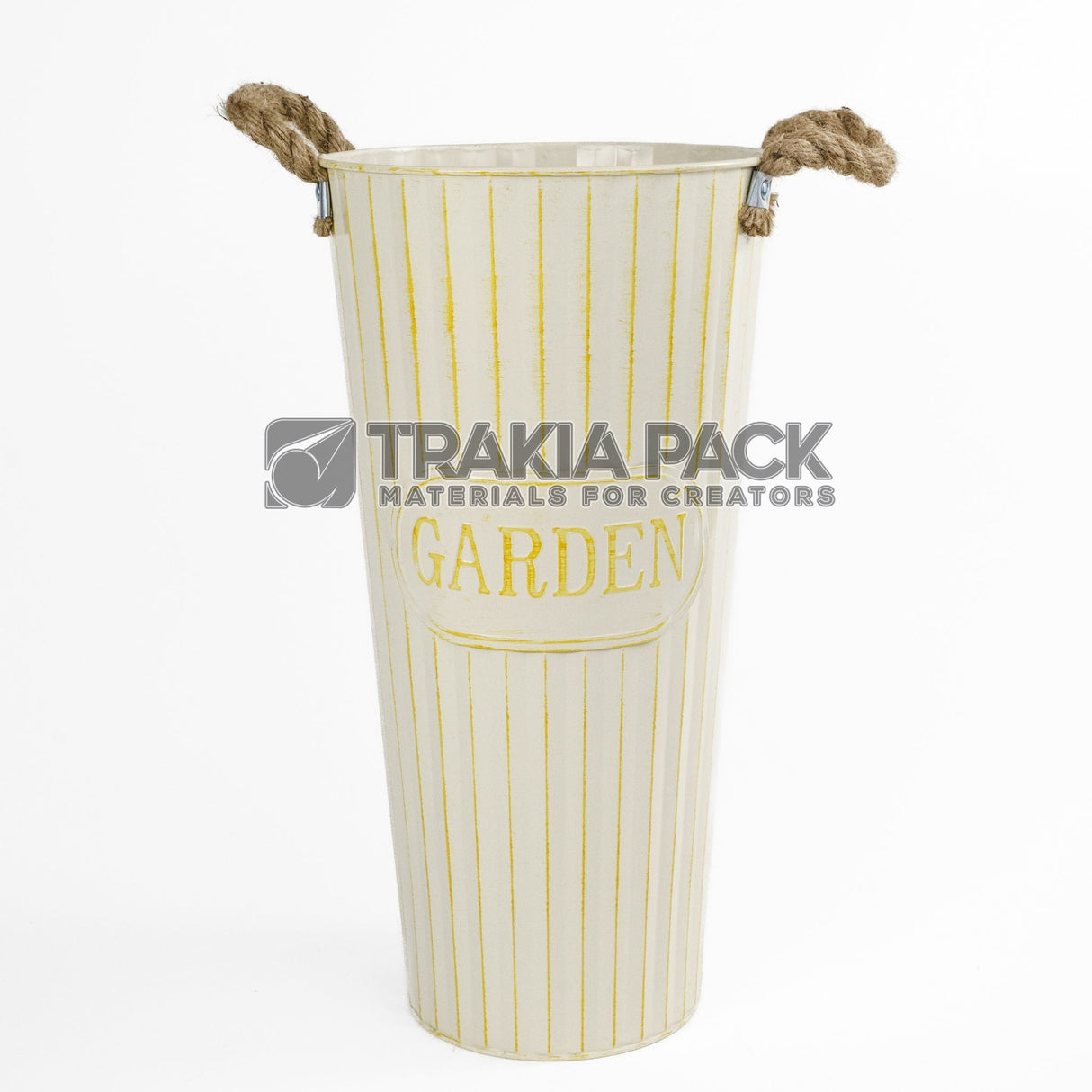 Метална канта Гардън 40х20см - жълта