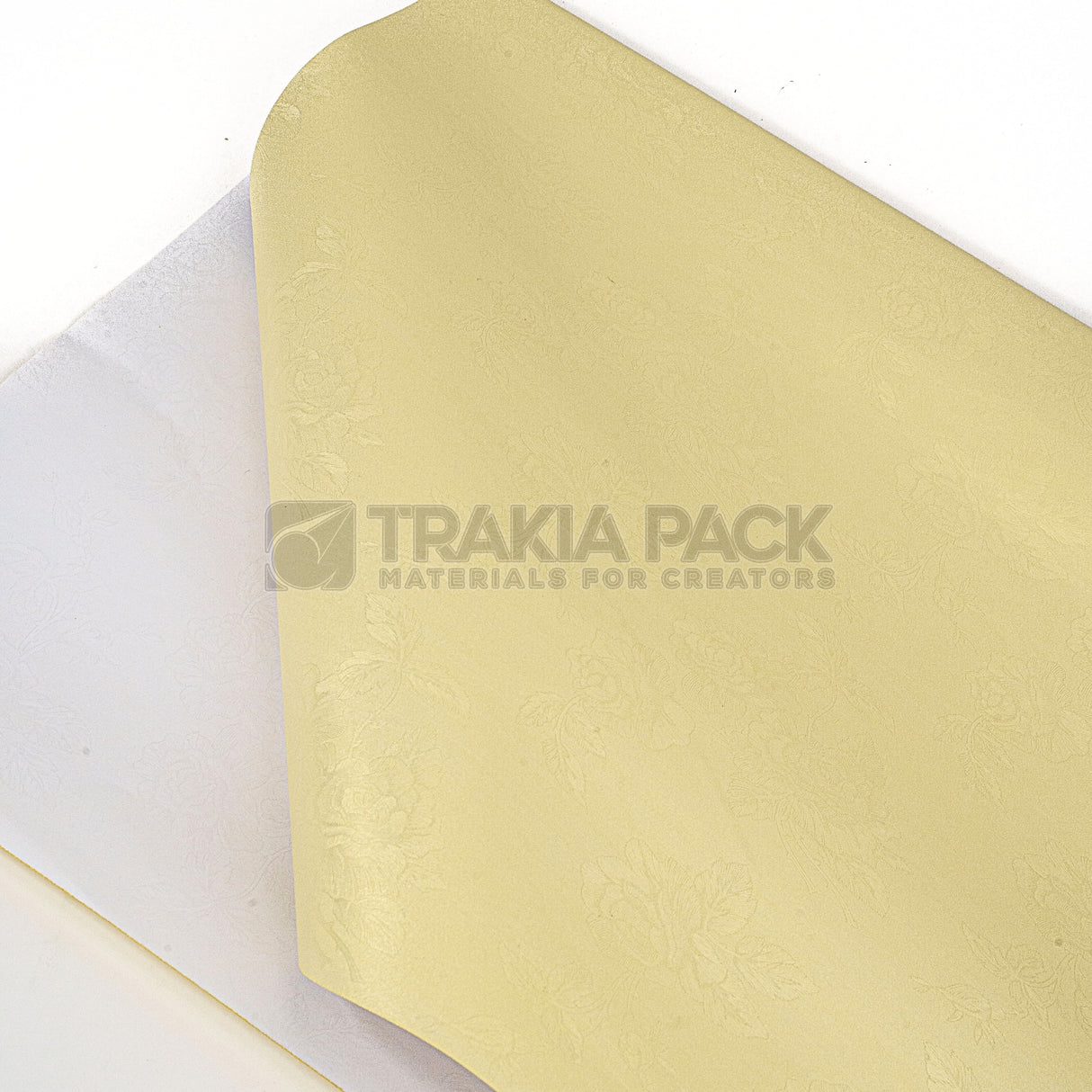 Опаковъчна хартия на цветя 50х70см/20бр - жълта