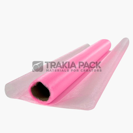 Органза на ролка 48см/9м - розова
