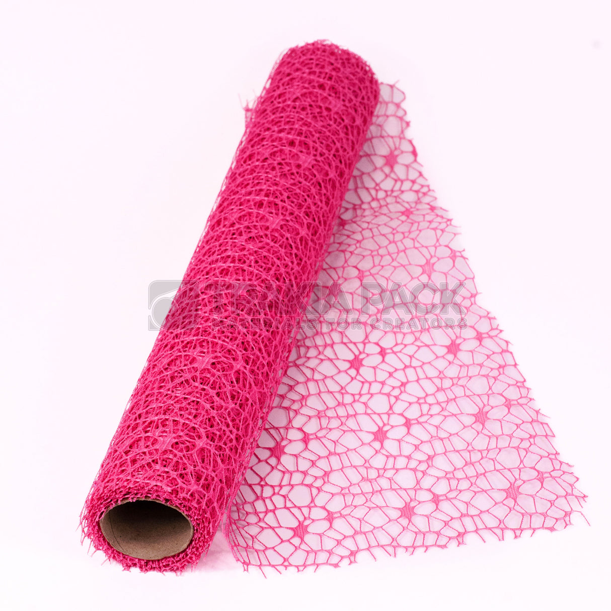 Ролка мрежа дантела 48см/4,8м - циклама