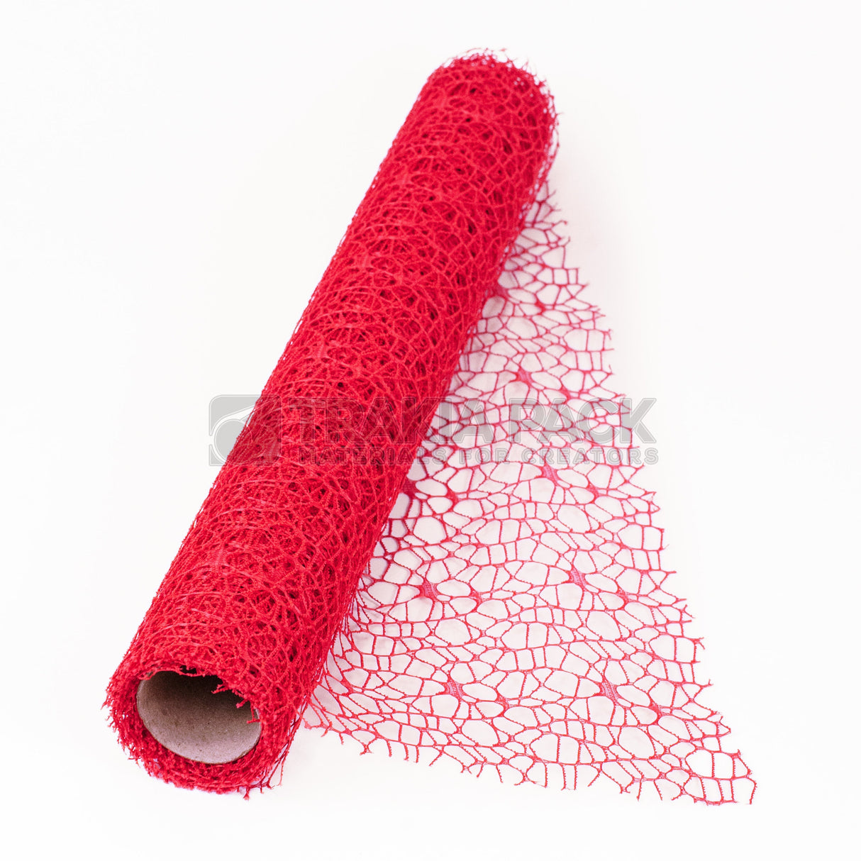 Ролка мрежа дантела 48см/4,8м - малина