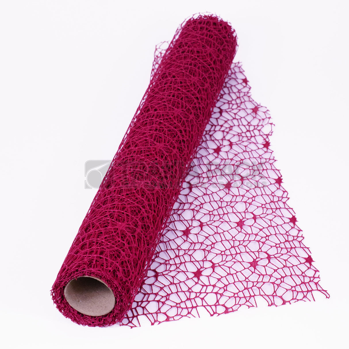 Ролка мрежа дантела 48см/4,8м - бордо