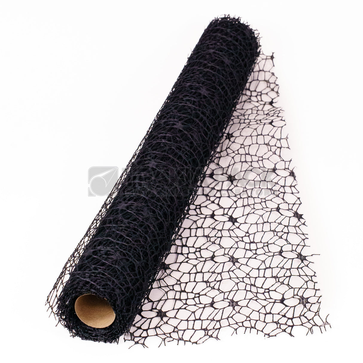 Ролка мрежа дантела 48см/4,8м - черна