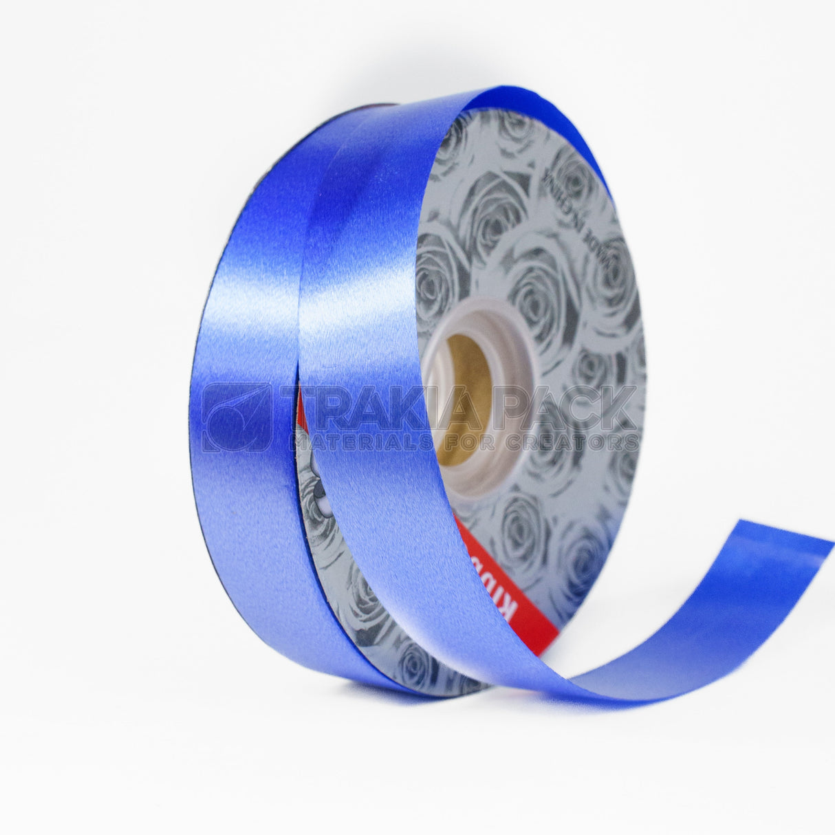 Панделка гланц 2,5см/91м - тъмно синя