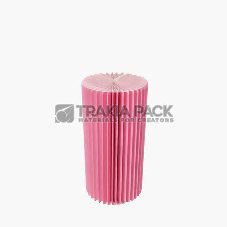 Сгъваема маса цилиндър 30х60см - розова
