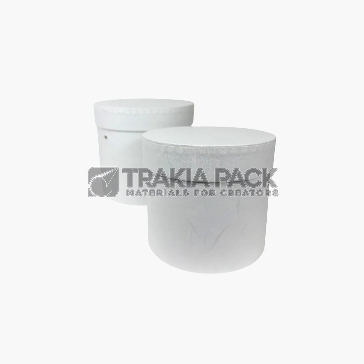 Кутии цилиндрични картонени 2бр/ 14,5х14,5см - бели