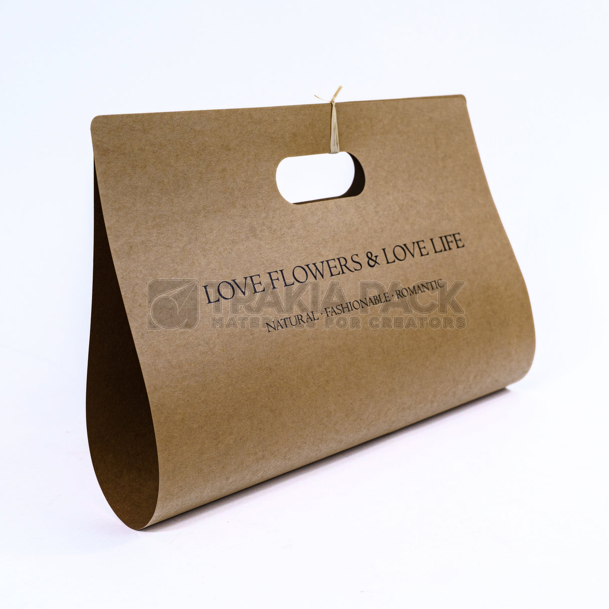 Големи хартиени чанти с отворени страници - 10бр/60х40см - кафяви