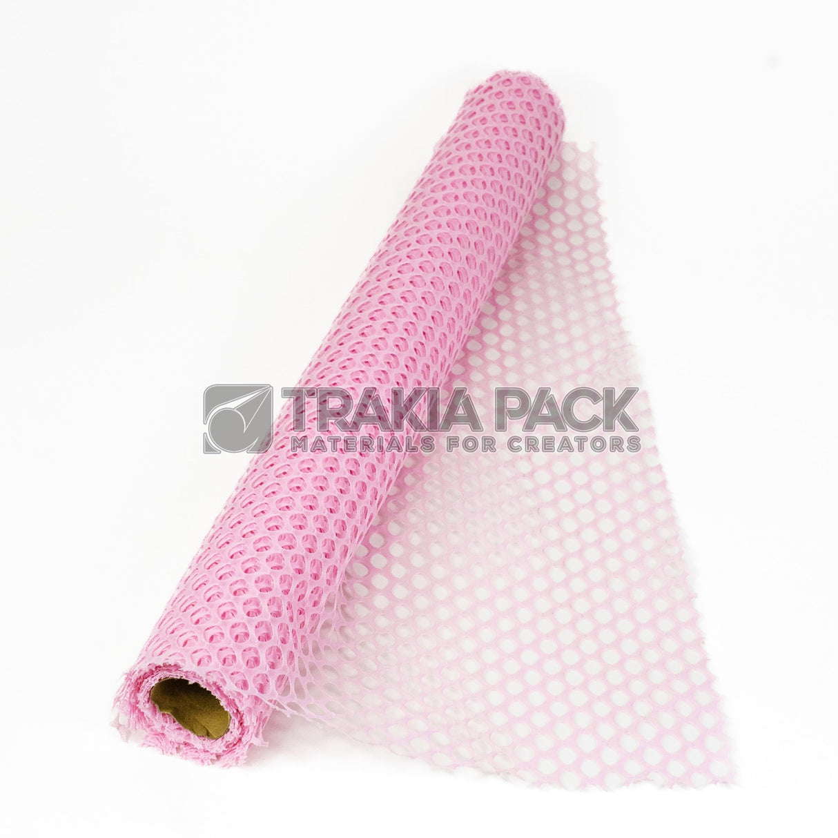 Ролка кръгла мрежа 60см/4,9м - розова