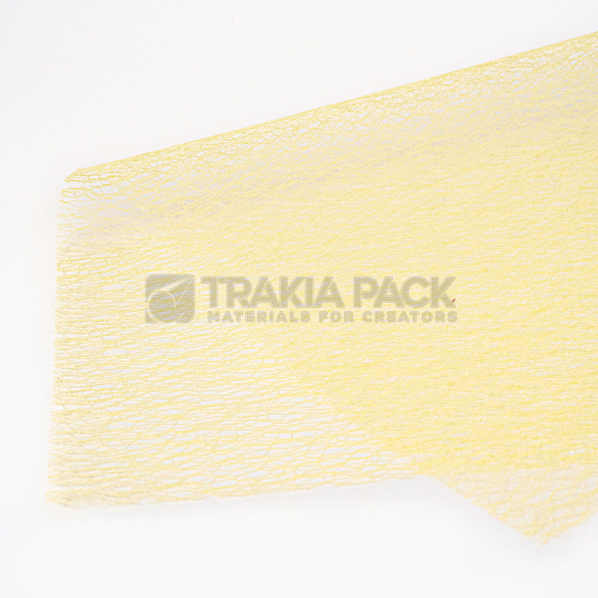 Мрежа ситна дантела на пакет 50х70см/10бр - жълта