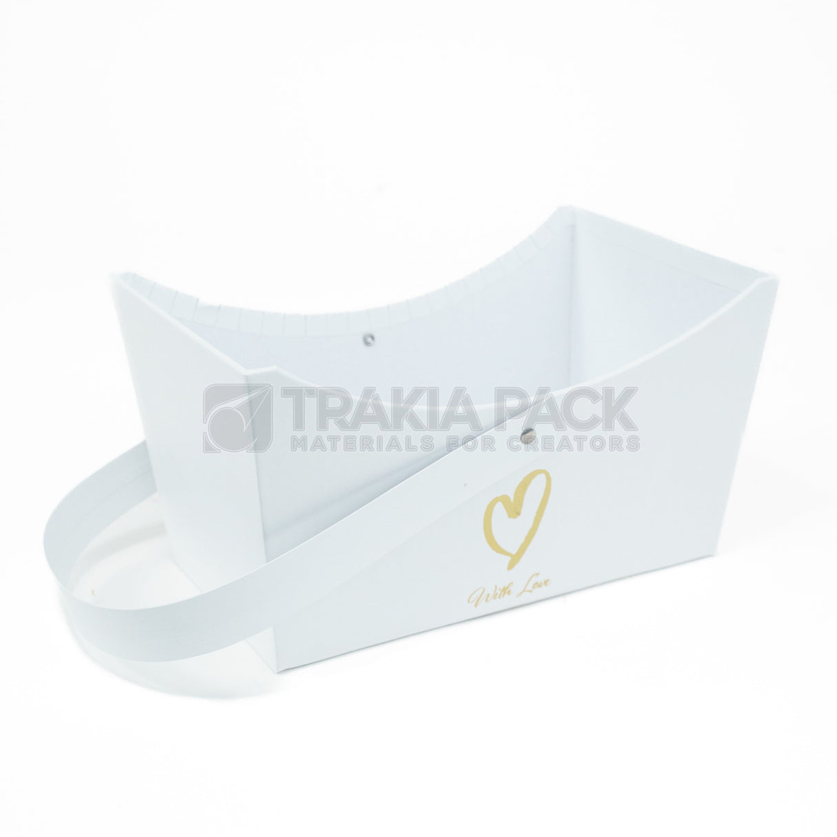 Картонена кошница 20х12х11см - бяла