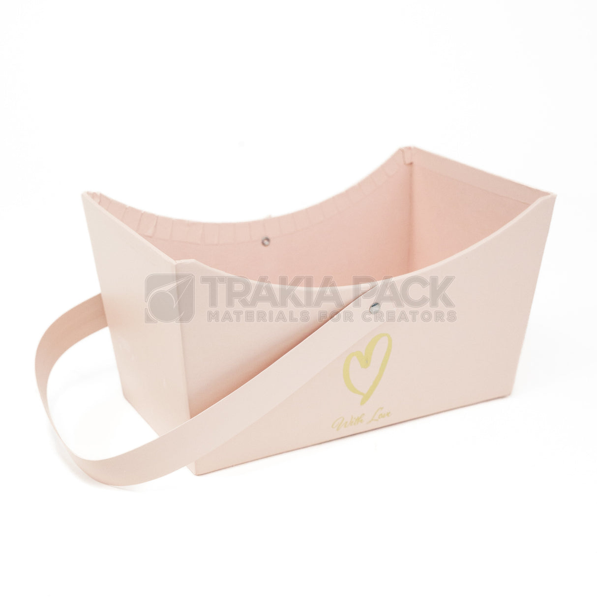 Картонена кошница 20х12х11см - розова