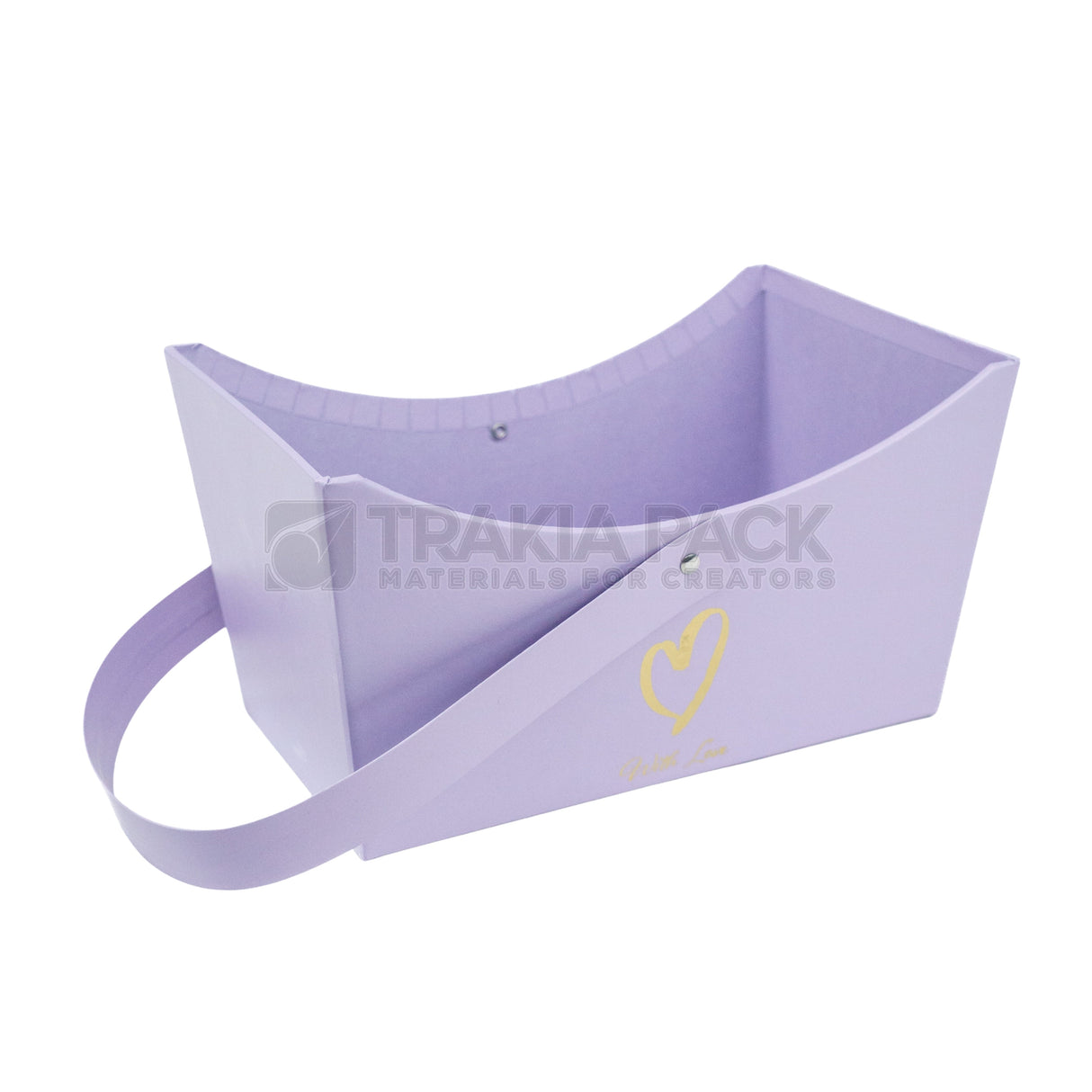 Картонена кошница 20х12х11см - лилава