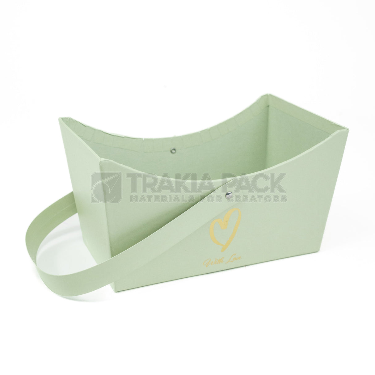 Картонена кошница 20х12х11см - зелена