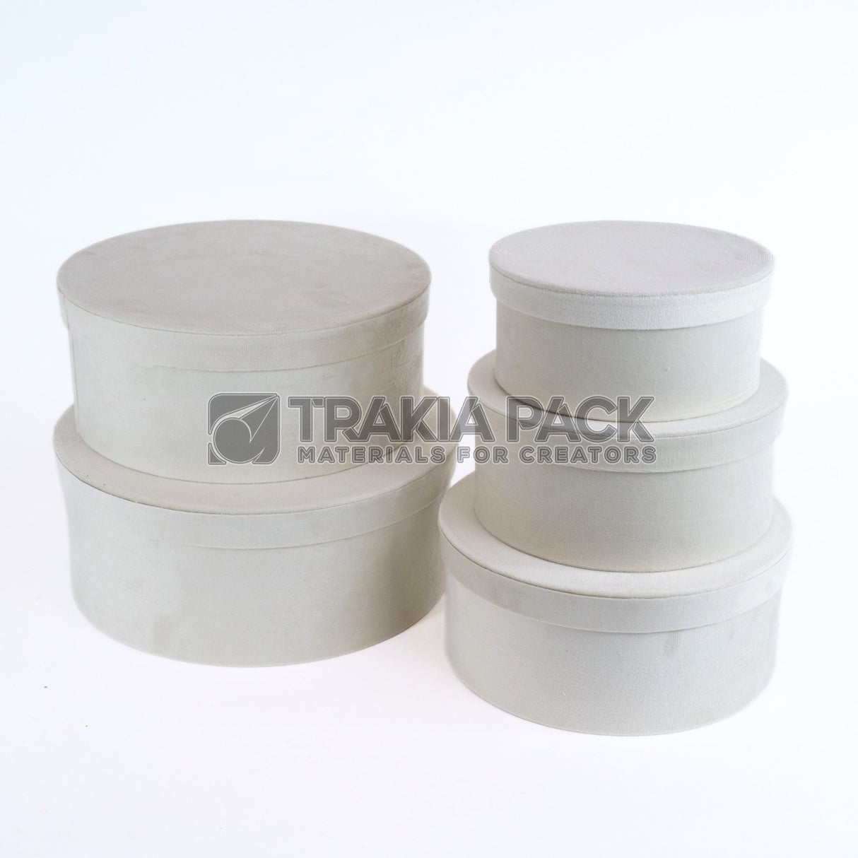 Велурени кутии плоски 5бр/ 31х13см - екрю