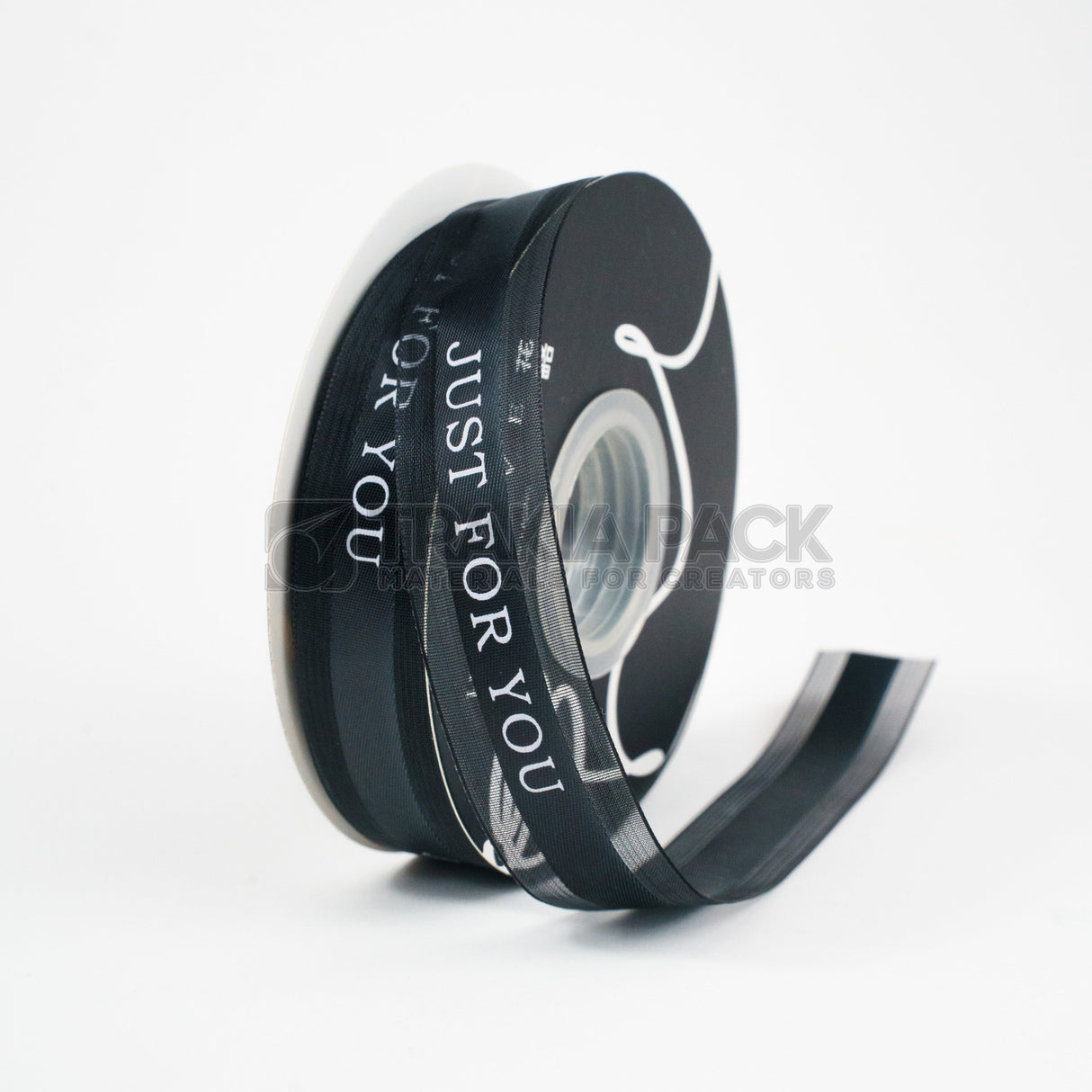 Панделка от органза JUST FOR YOU 2,5см/40м - черна