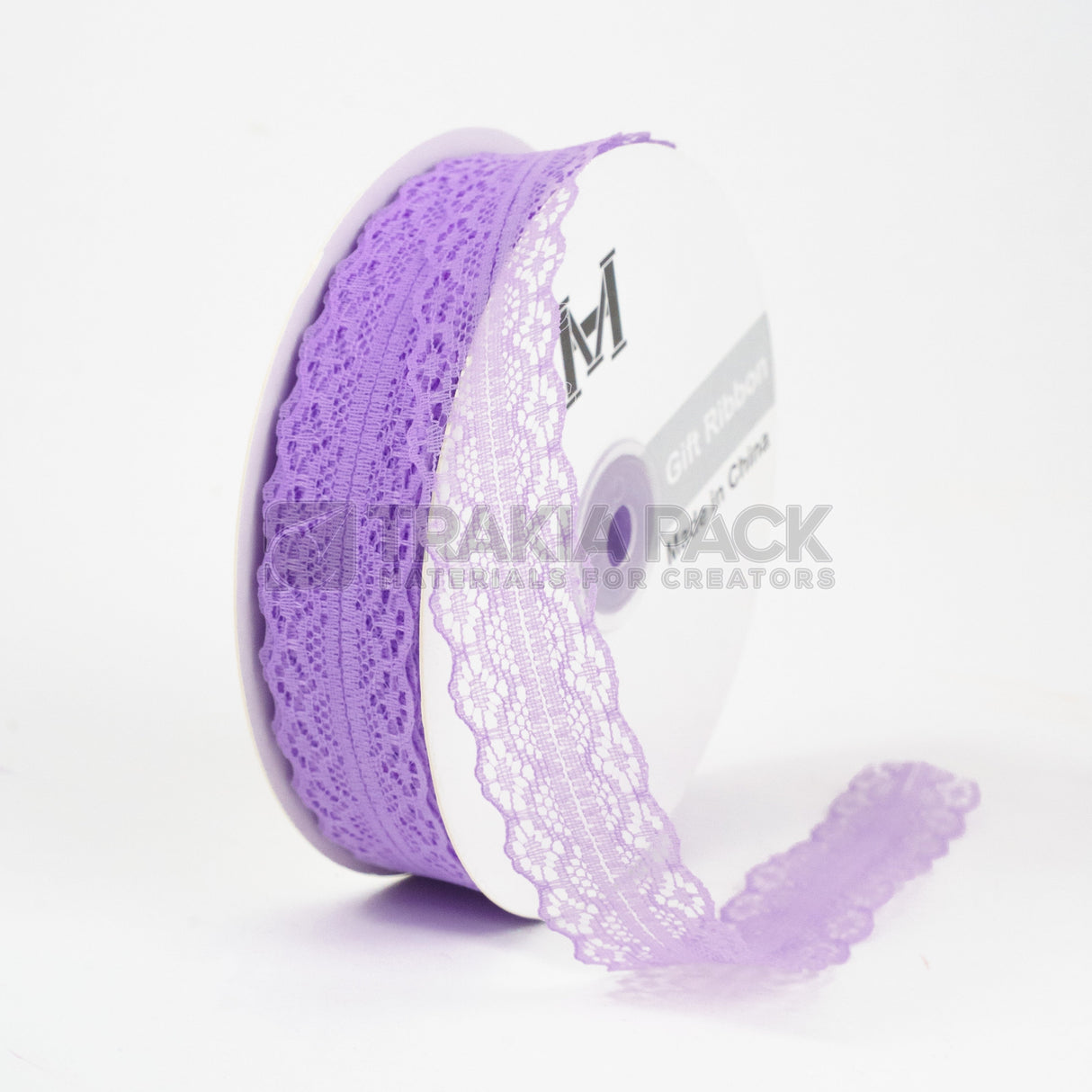 Панделка дантела 3см/40м - лилава