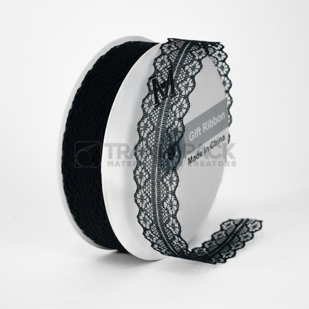 Панделка дантела 3см/40м - черна
