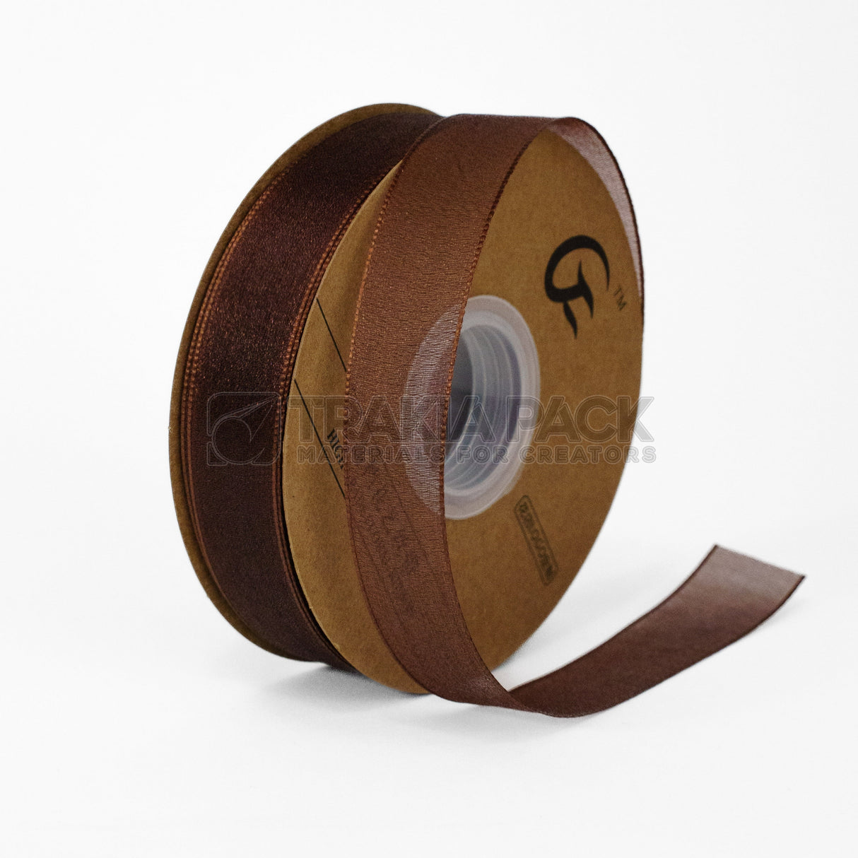 Панделка органза 2,3см/40м - кафява