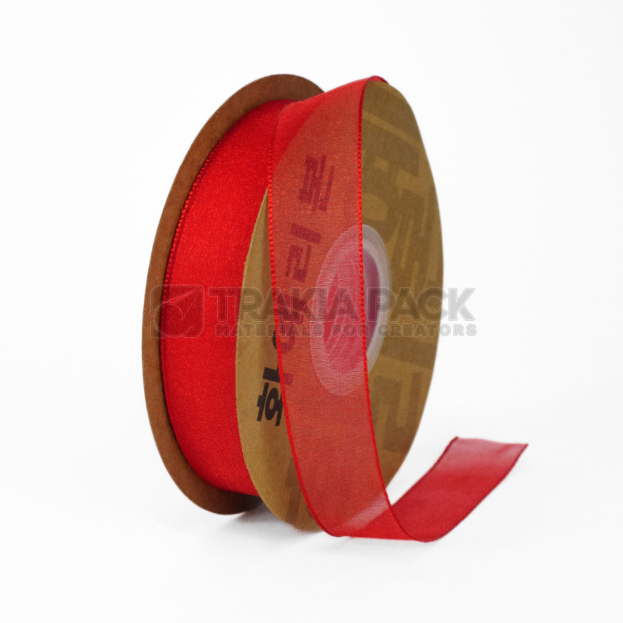 Панделка органза 2,3см/40м - червена