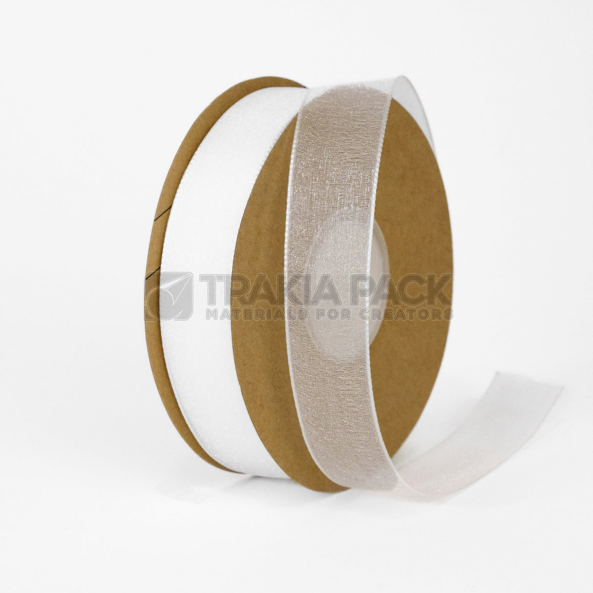 Панделка органза 2,3см/40м - бяла