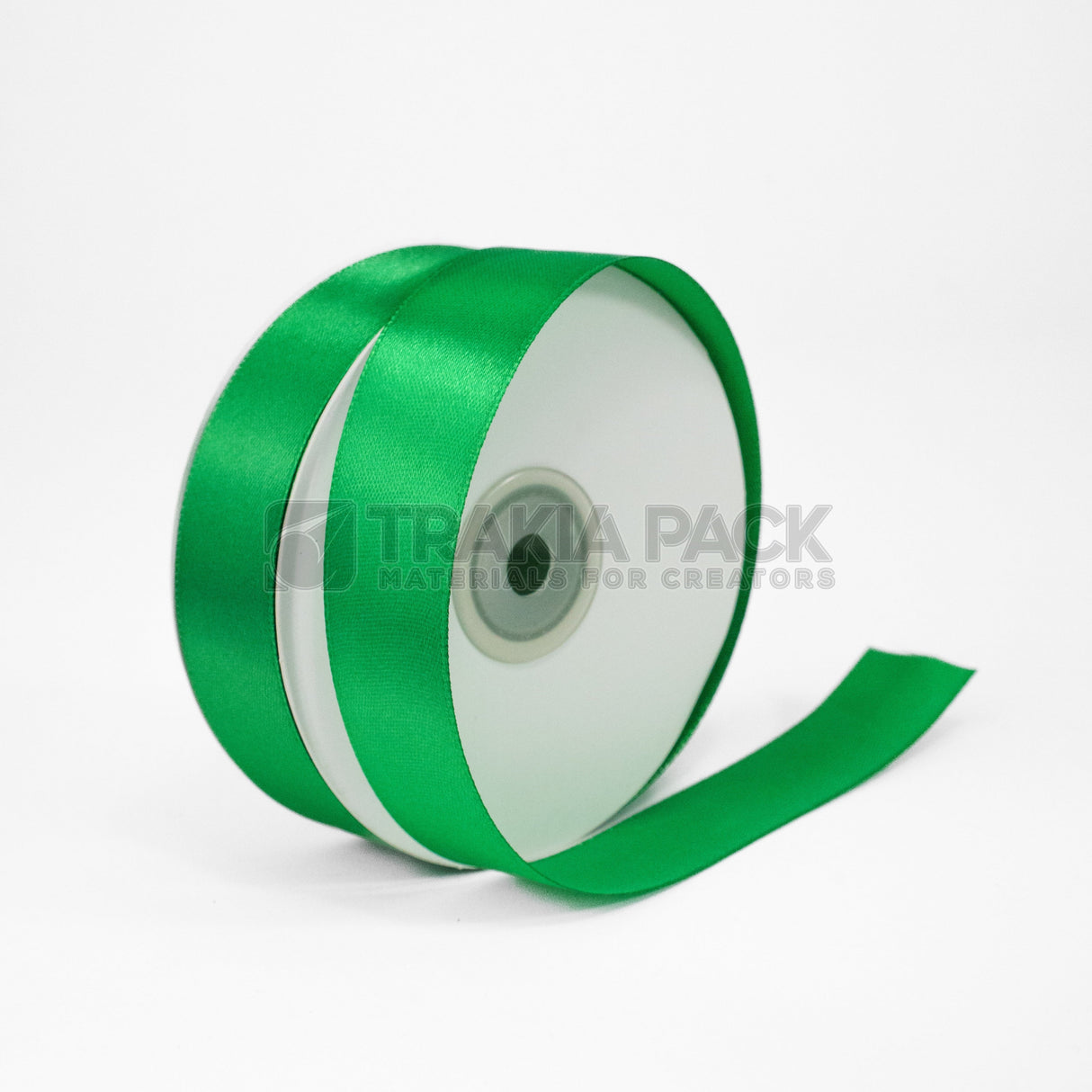Панделка сатен 2,5см - зелена