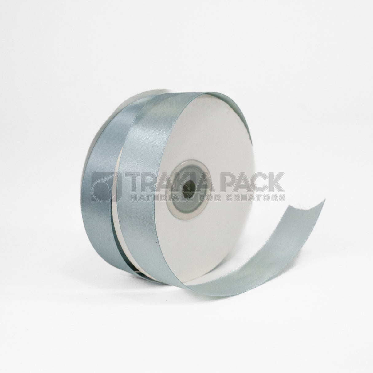 Панделка сатен 2,5см - сребърна