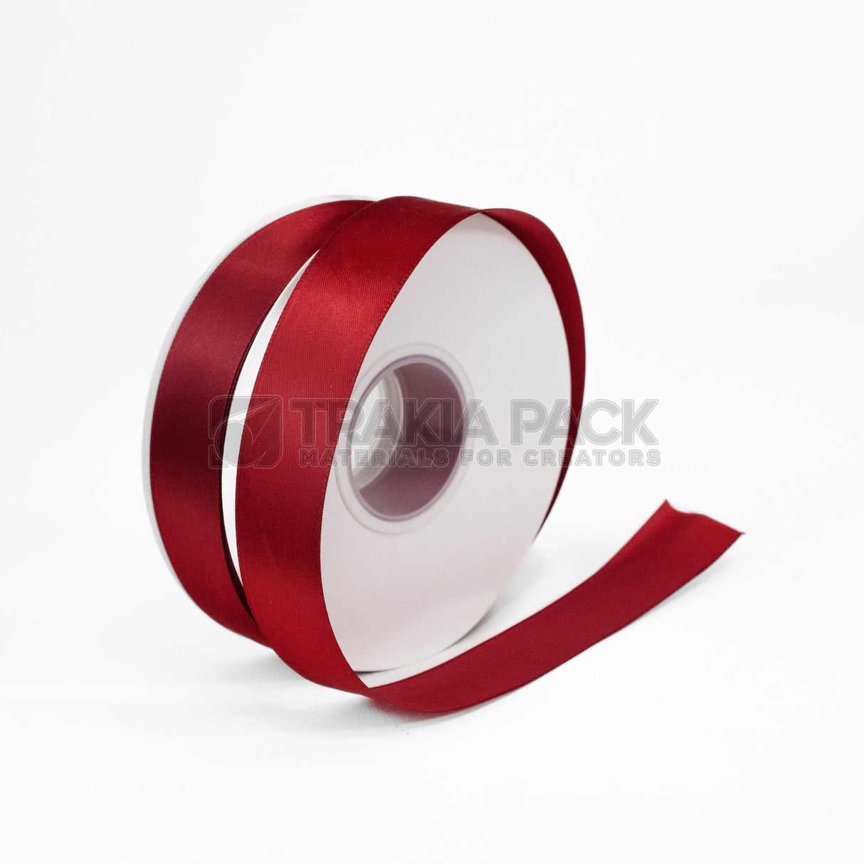 Панделка сатен 2,5см - бордо