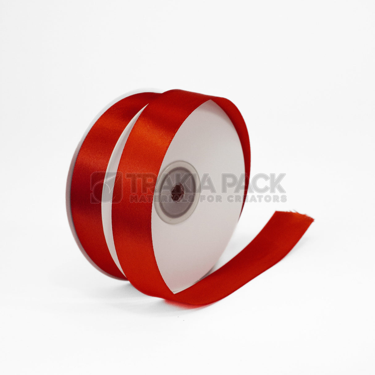 Панделка сатен 2,5см - червена