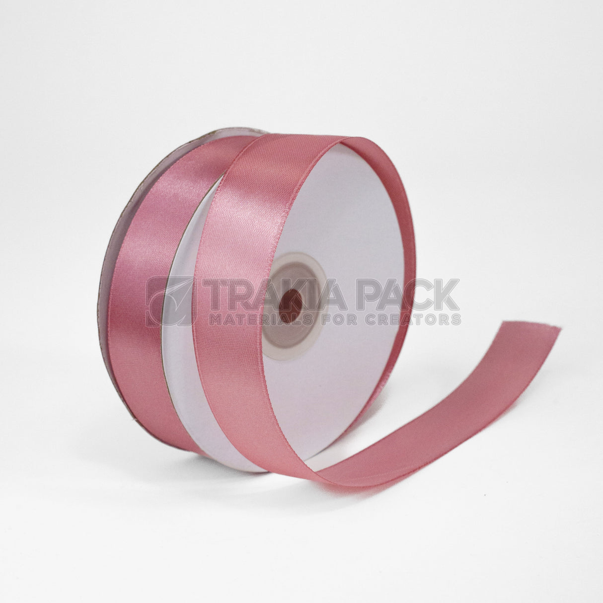 Панделка сатен 2,5см - пепел от рози