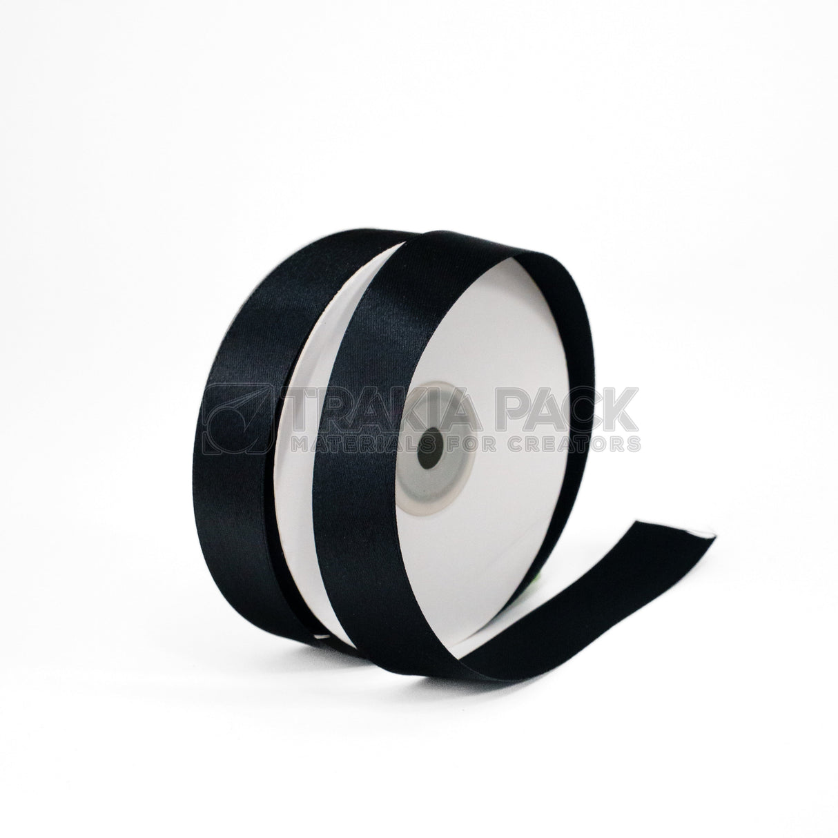 Панделка сатен 2,5см - черна