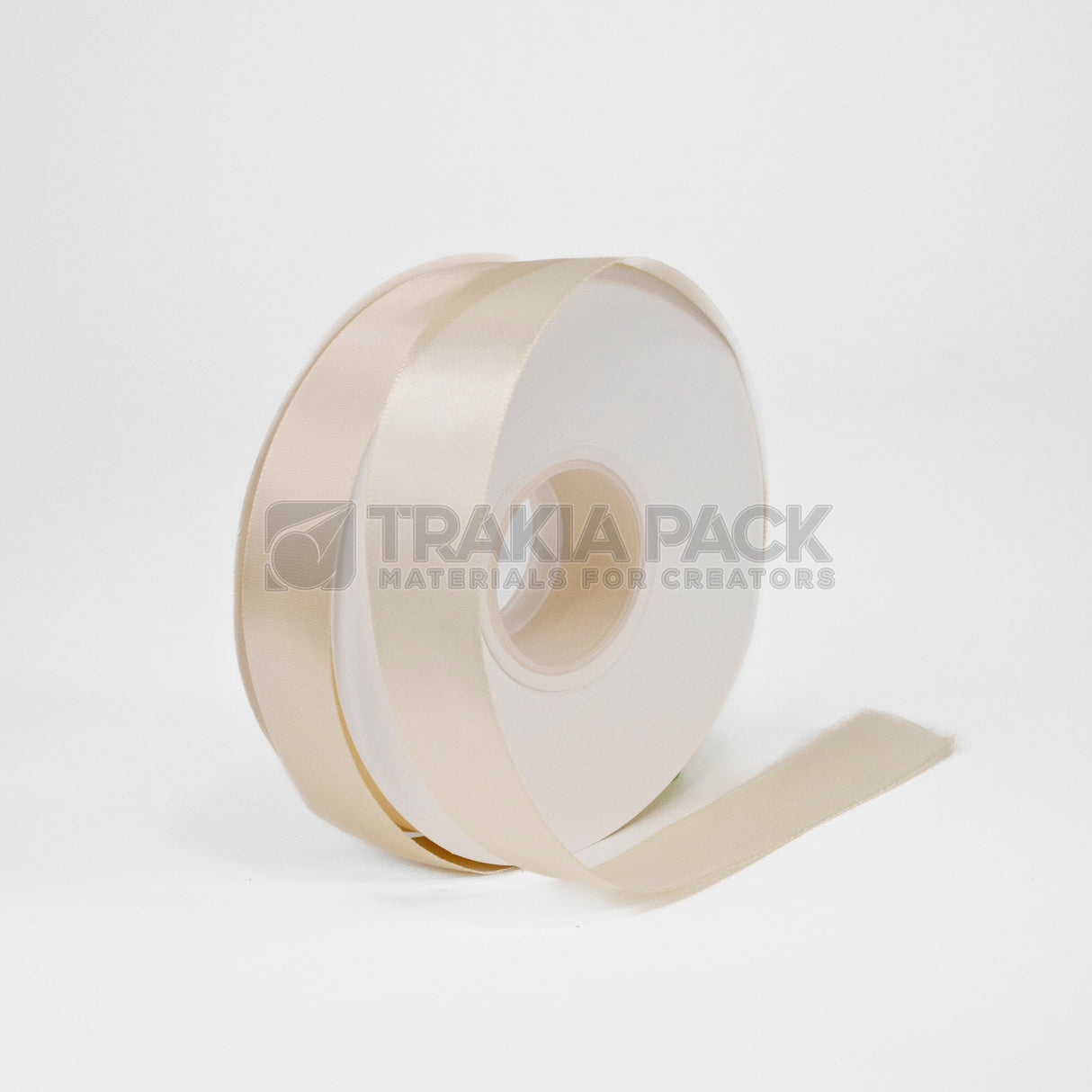 Панделка сатен 2,5см - екрю