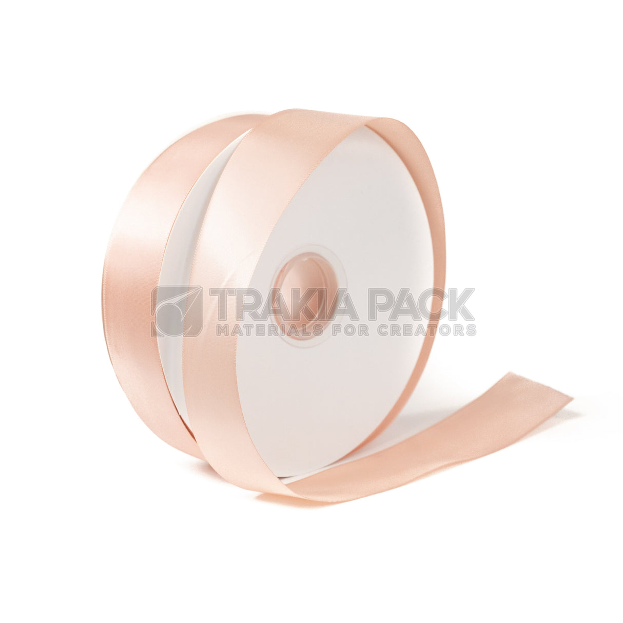 Панделка сатен широка 4см/90м - праскова