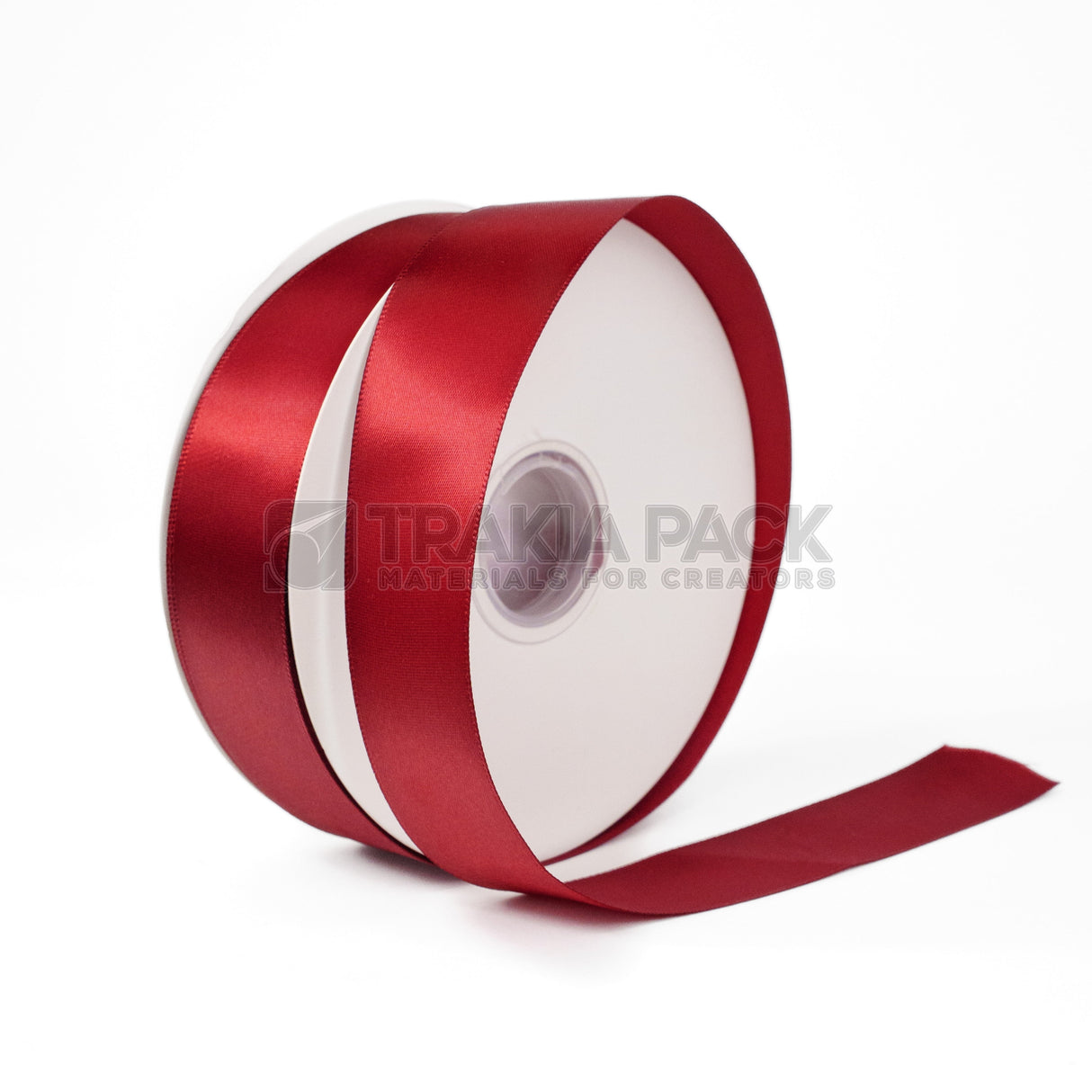 Панделка сатен широка 4см/90м - бордо